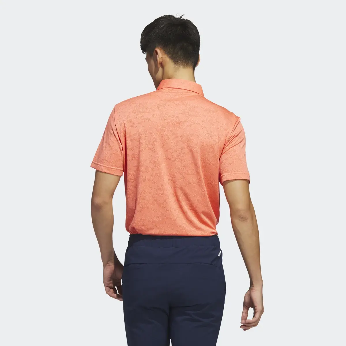 Adidas Textured Jacquard Golf Polo Shirt. 3