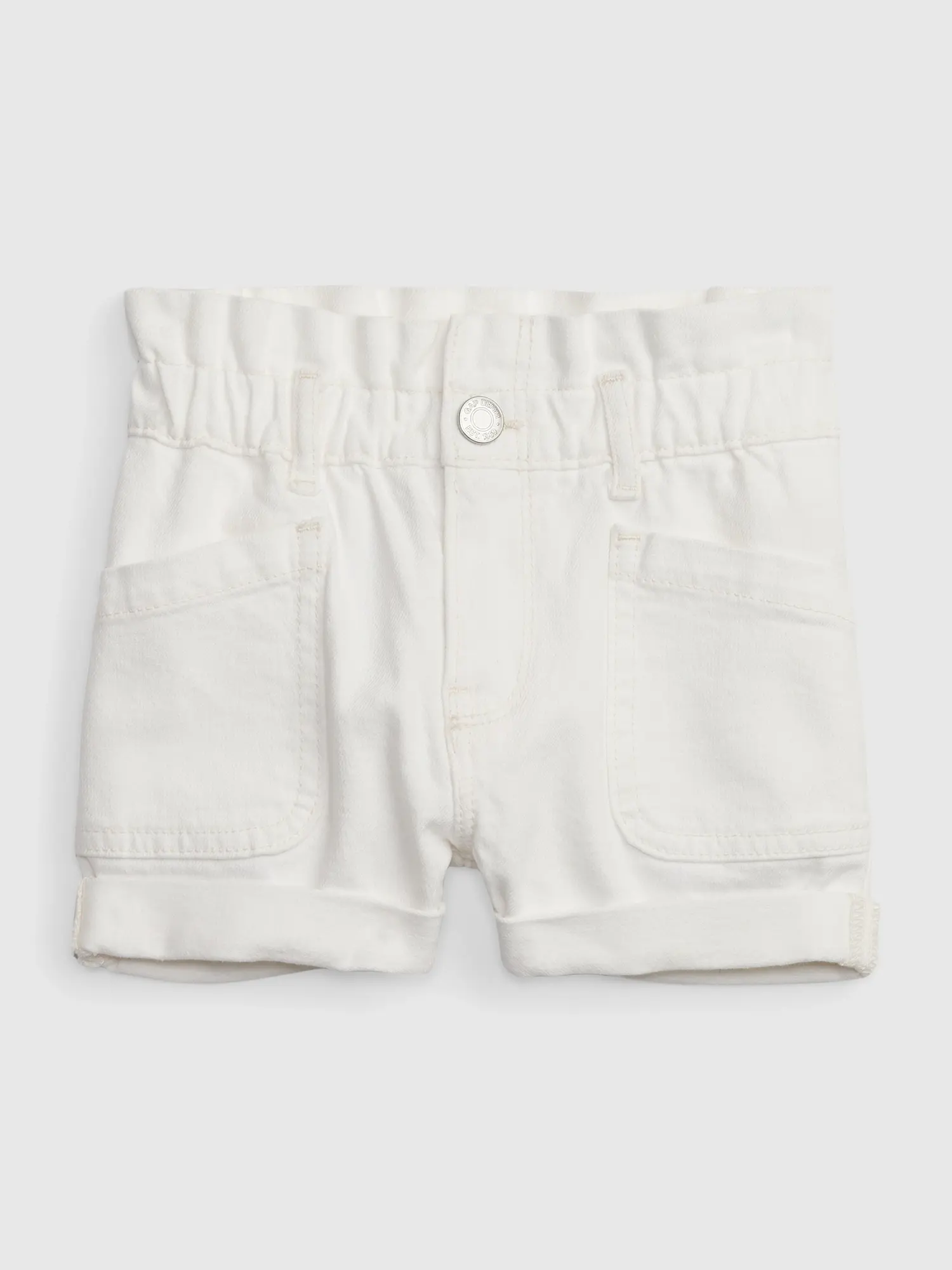Gap Toddler Just Like Mom Denim Shorts with Washwell white. 1