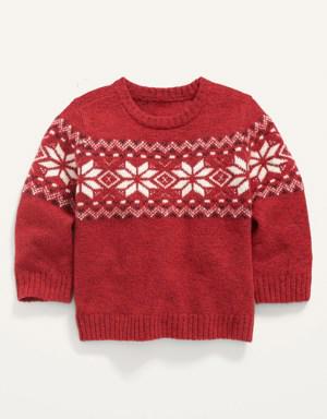 Unisex Fair Isle Sweater for Baby multi