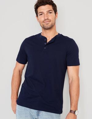 Old Navy Soft-Washed Short-Sleeve Henley T-Shirt blue