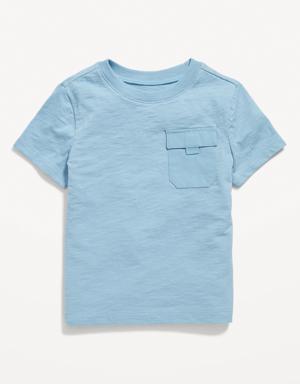 Old Navy Slub-Knit Cargo-Pocket T-Shirt for Toddler Boys blue