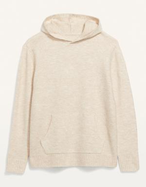 Loose-Fit Pullover Sweater Hoodie for Men beige
