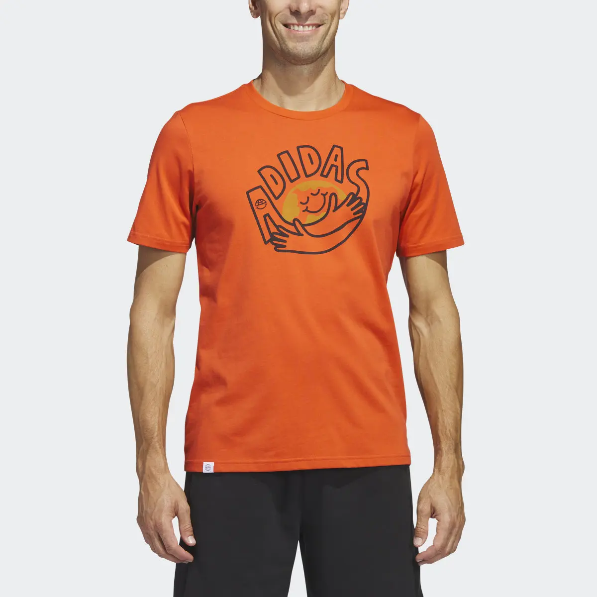 Adidas Change Through Sports Earth Graphic Tee. 1