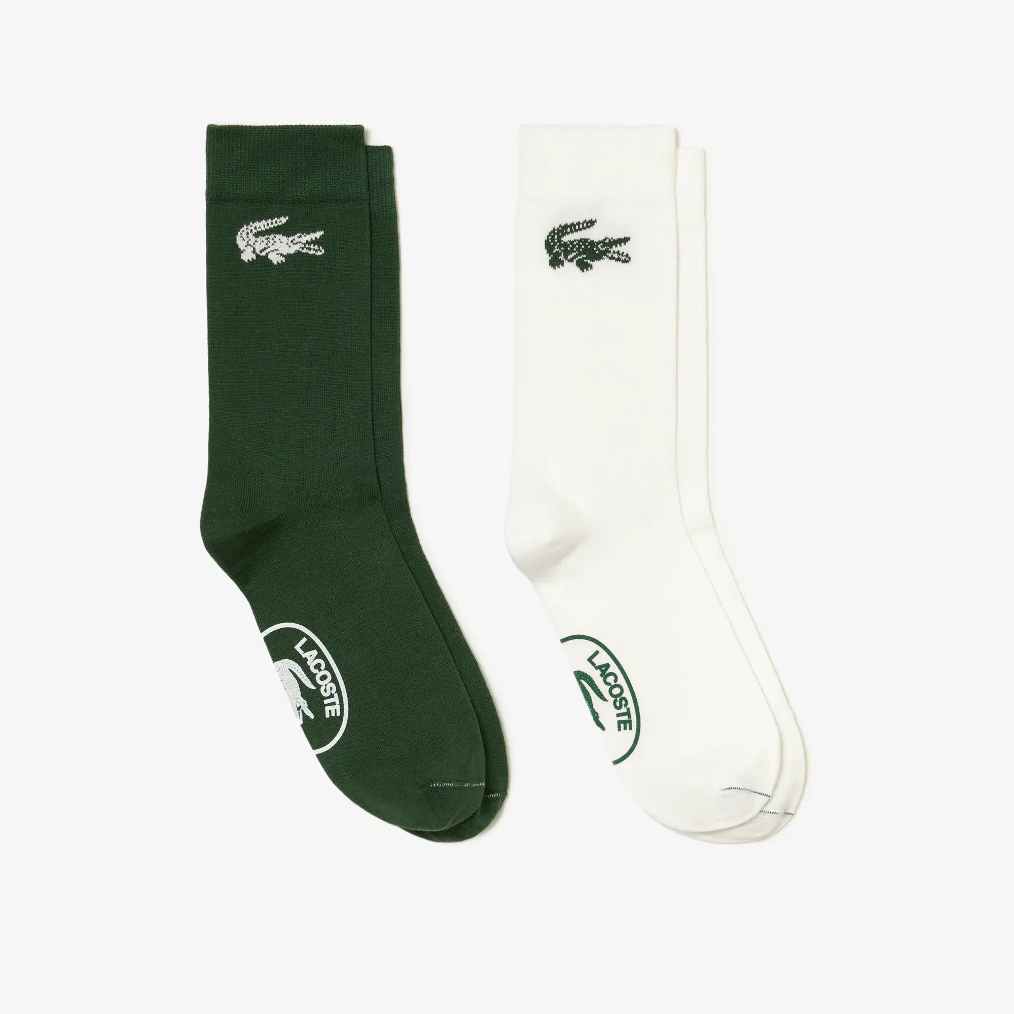 Lacoste Unisex 2-Pack Made In France Organic Cotton Socks. 1
