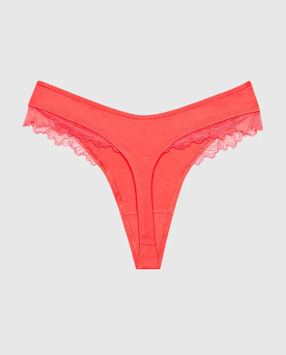 La Senza Ultrasoft Modal High Leg Thong Panty. 2