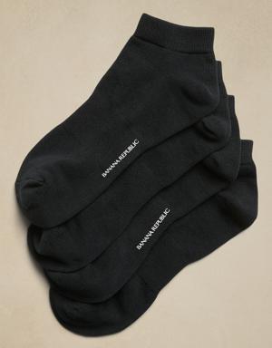 Banana Republic Ankle Sock 2-Pack With Coolmax® Technology black