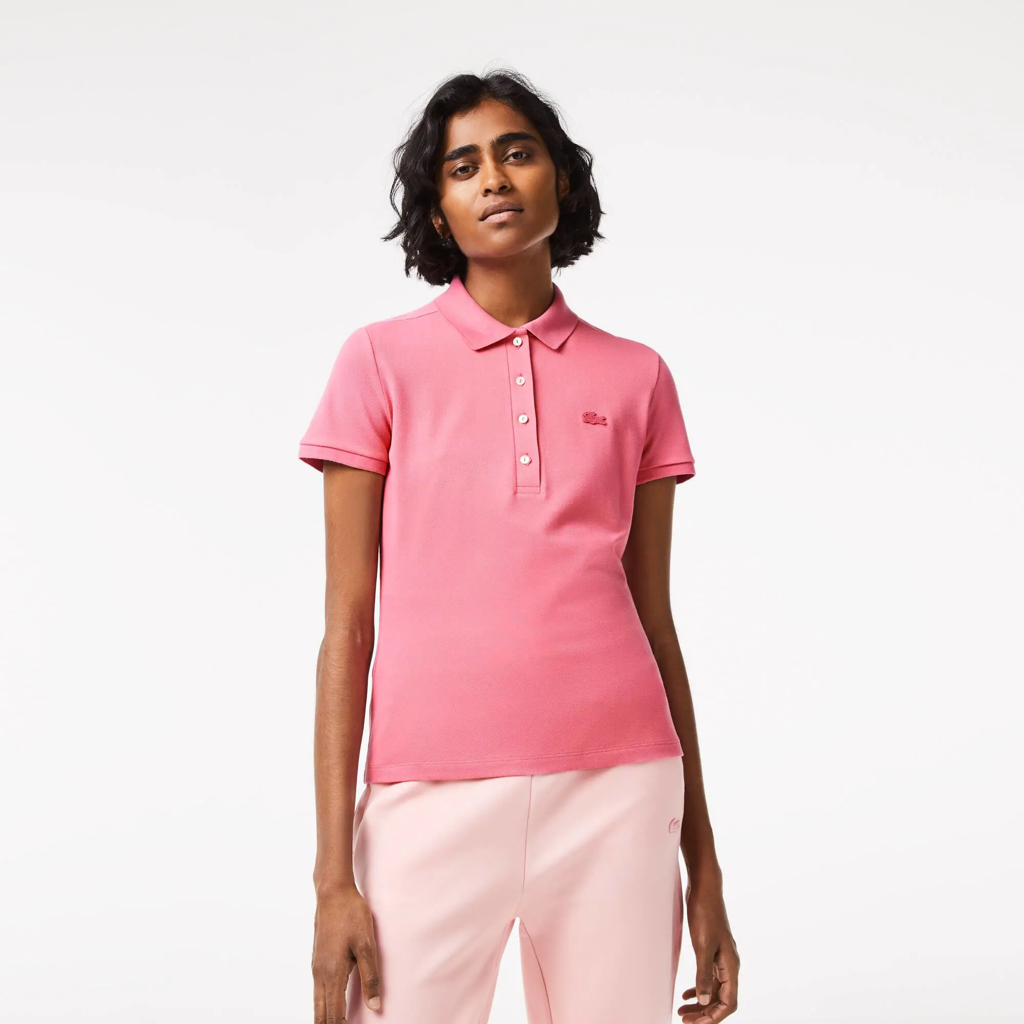 Lacoste Women's Lacoste Slim fit Stretch Cotton Piqué Polo Shirt. 1