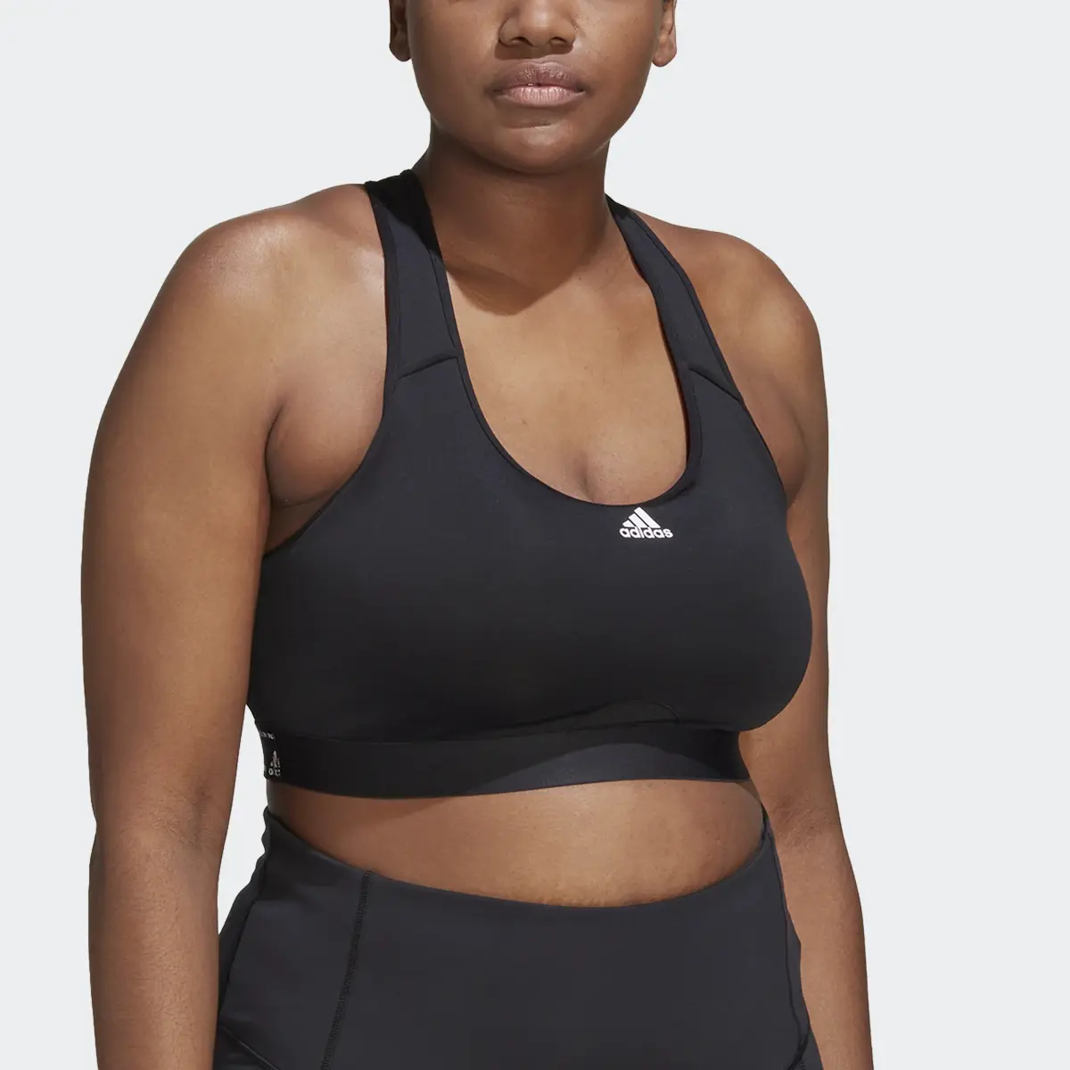 Adidas Powerreact Training Medium-Support Bra (Plus Size). 1