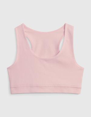 Fit Kids Rib Sports Bra pink