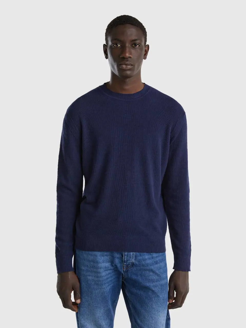Benetton sweater in linen blend. 1