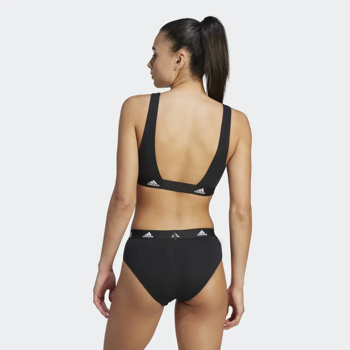 Adidas Active Comfort Cotton Scoop Bralet. 3