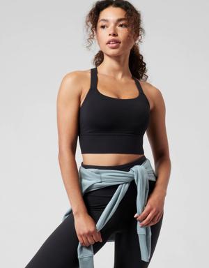 Athleta Warrior Longline Bra D&#45DD+ black