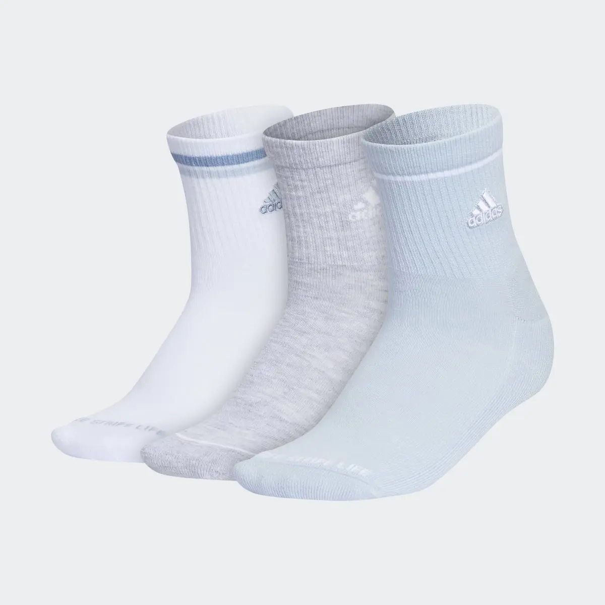 Adidas Cushioned Sport High-Quarter Socks 3-Pack. 2