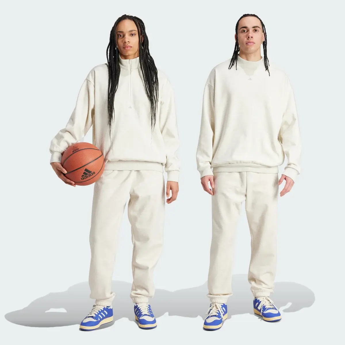 Adidas Basketball Fleece Joggers. 1