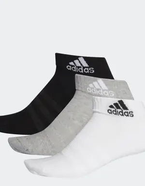 CUSHIONED ANKLE SOCKS - 3 PAIRS
