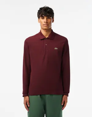Lacoste Original L.12.12 Long Sleeve Heathered Cotton Polo Shirt