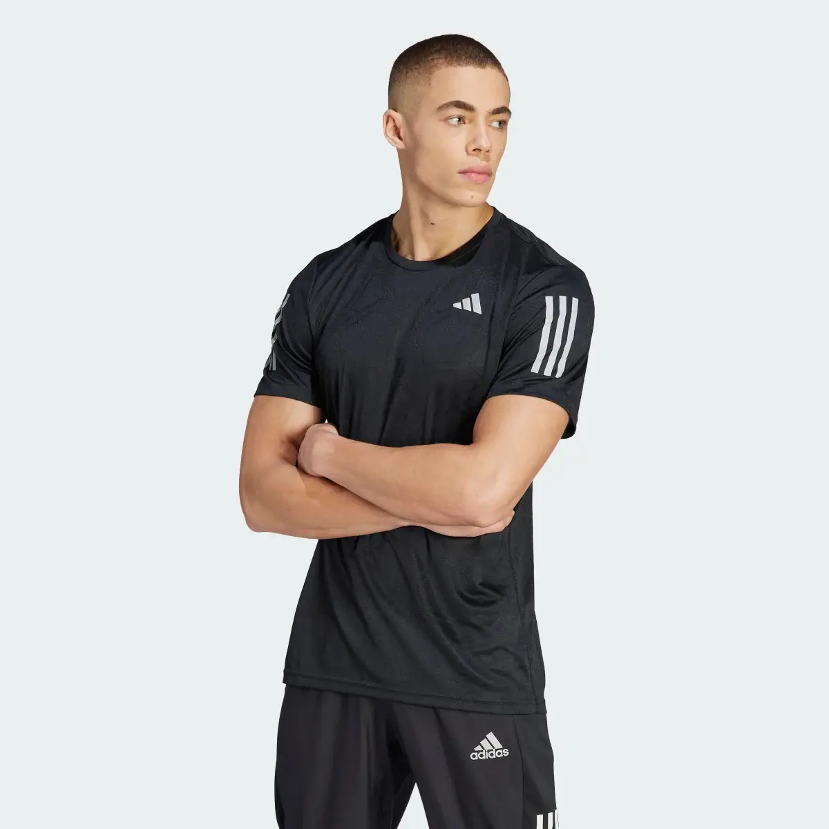 Adidas Playera Own the Run Carbon Measured. 2