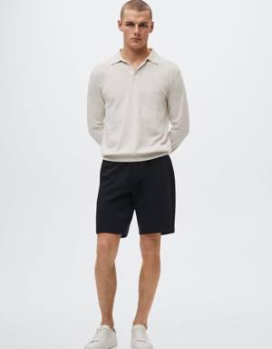 Jogger cotton Bermuda shorts