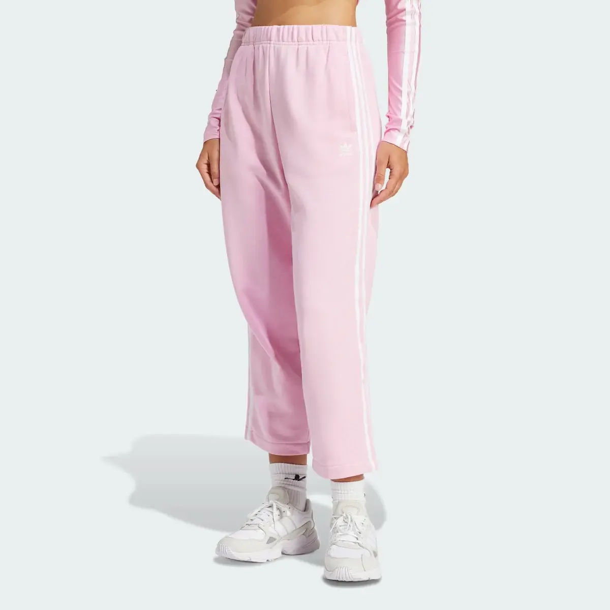 Adidas Adicolor 3-Stripes Open Hem Loose Joggers. 1