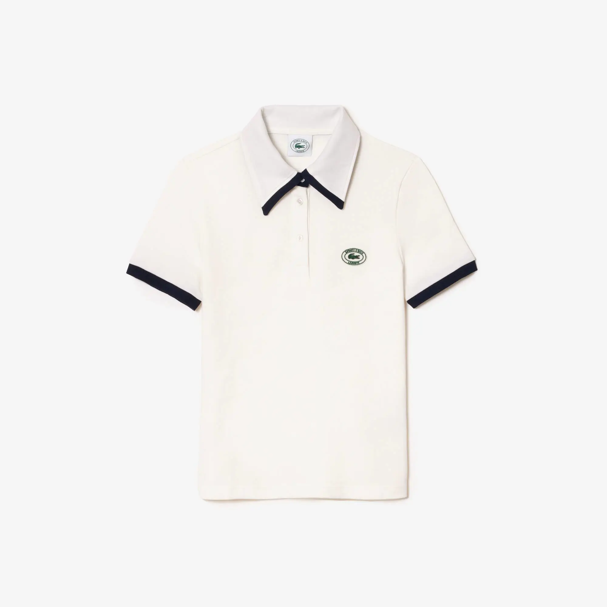 Lacoste Polo con colletto a contrasto Lacoste x Sporty & Rich. 2