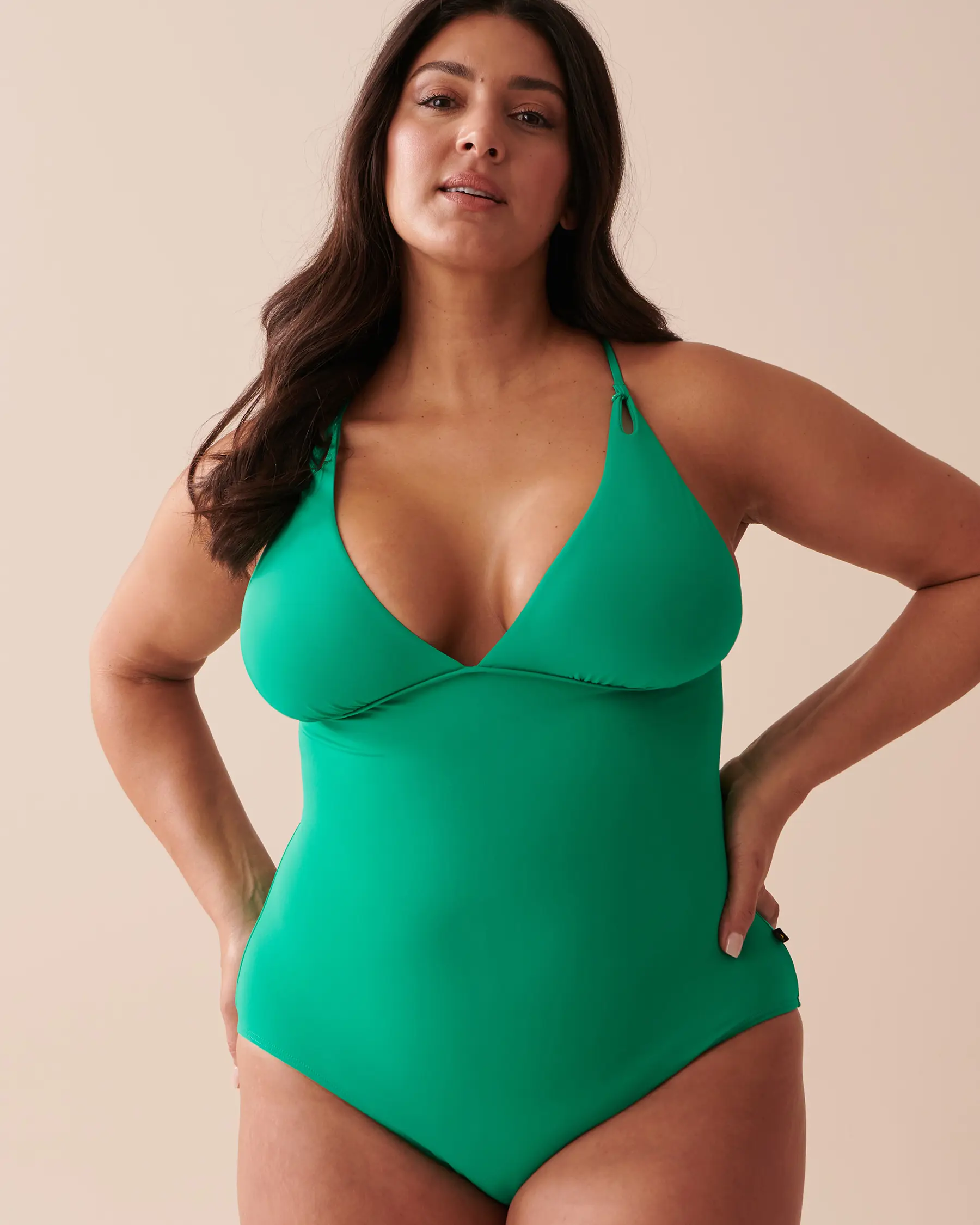 La Vie en Rose EMERALD Plunge One-piece Swimsuit. 3