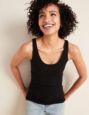 Old Navy First-Layer Rib-Knit Tank Top for Women black