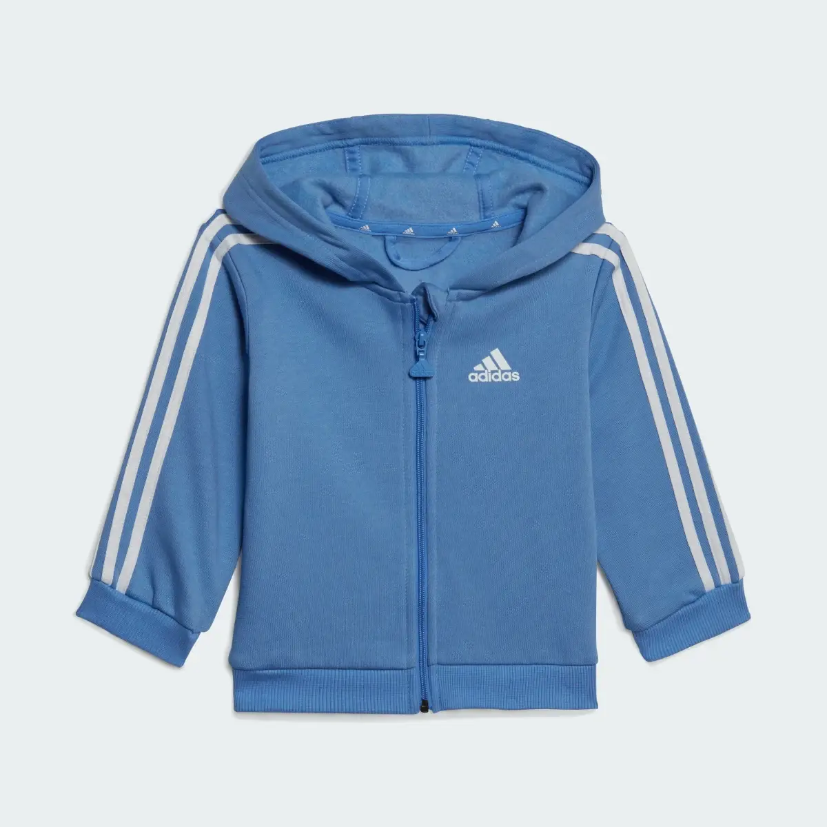 Adidas Essentials Full-Zip Hooded Jogger Set. 3