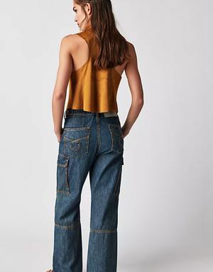 Zipped Cargo Motion Jeans