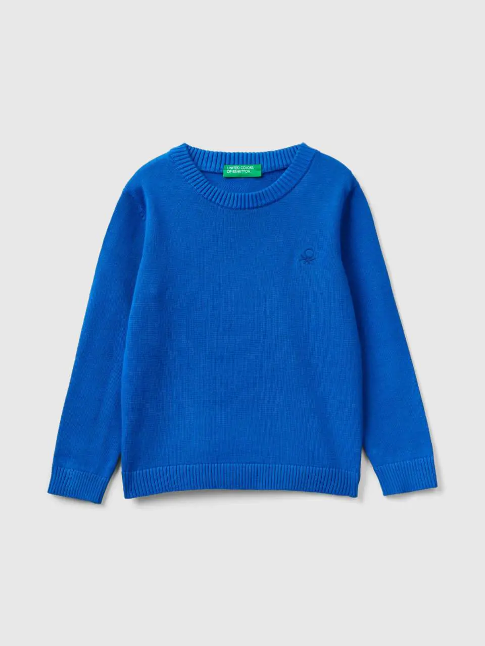 Benetton sweater in pure cotton with logo. 1