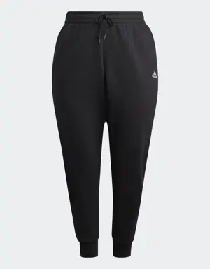 Essentials 3-Stripes Fleece Pants (Plus Size)