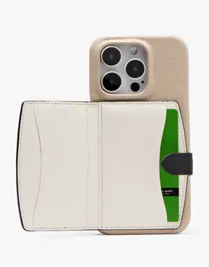 Kate Spade Morgan Colorblocked iPhone 14 Pro Cardholder Case. 2 Kate Spade Morgan Colorblocked iPhone 14 Pro Cardholder Case. 2