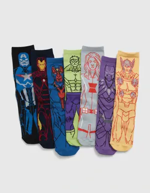 Kids &#124 Marvel Avengers Crew Socks (7-Pack) multi