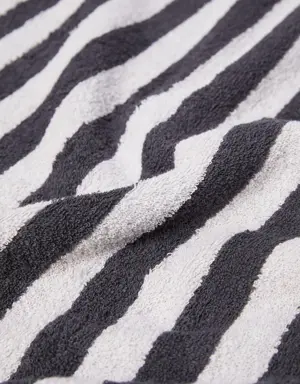 Ręcznik plażowy z 100% bawełny w paski 100 x 180 cm