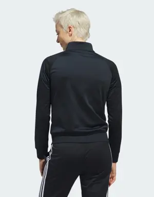 Adidas Primegreen Essentials Warm-Up Slim 3-Stripes Track Top. 3 Adidas Primegreen Essentials Warm-Up Slim 3-Stripes Track Top. 3