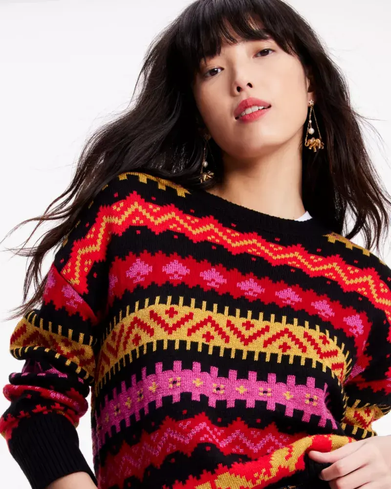 Kate Spade Carnival Fair Isle Sweater. 1