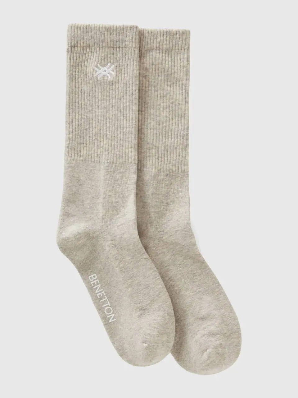 Benetton sporty socks in organic cotton blend. 1