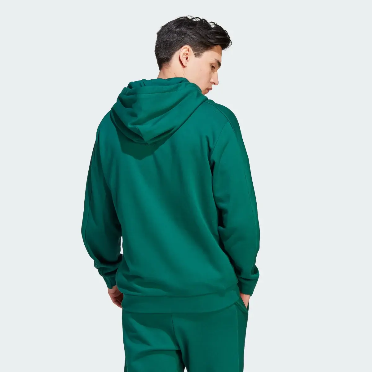 Adidas Lounge French Terry Full-Zip Sweatshirt. 3