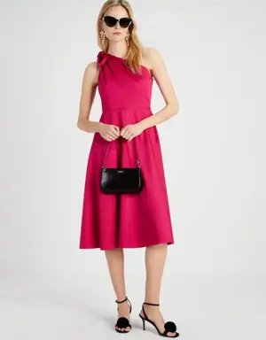 Poplin One-shoulder Sabrina Dress