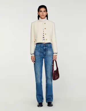 Cropped bouclé wool jacket Login to add to Wish list