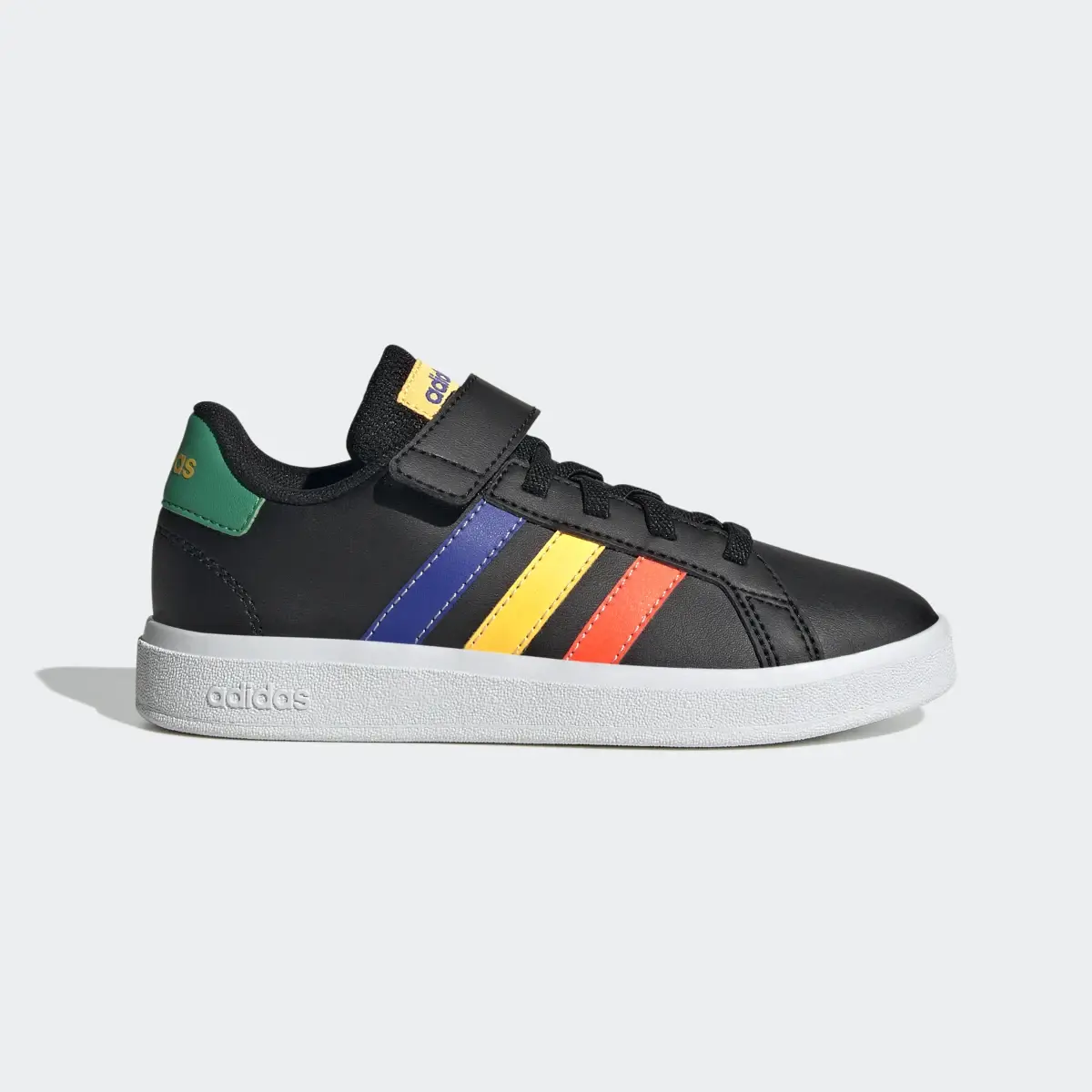 Adidas Grand Court Elastic Lace and Top Strap Shoes. 2