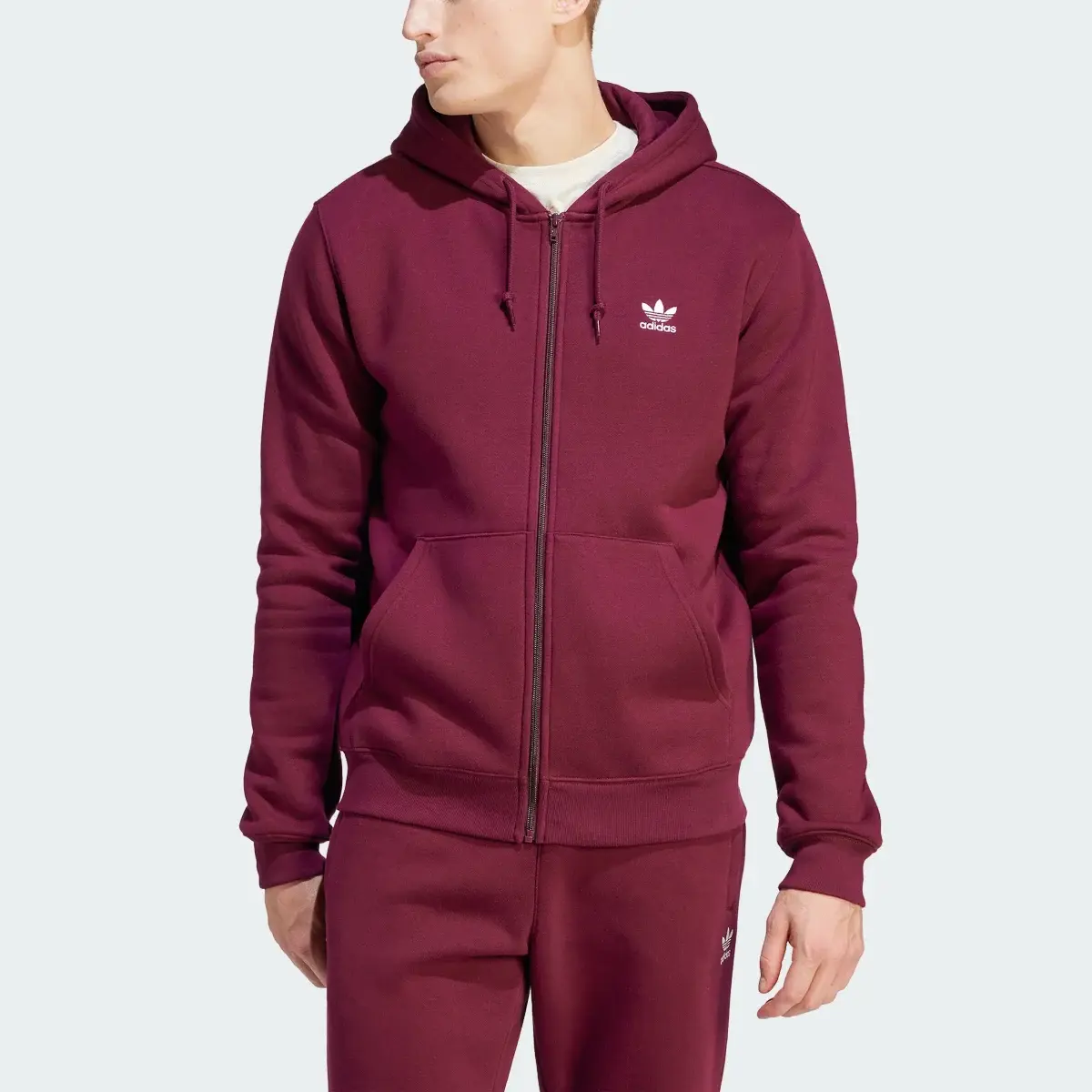 Adidas Bluza z kapturem Trefoil Essentials Full-Zip. 1