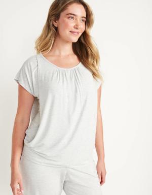 Old Navy Maternity Sunday Sleep Nursing Top gray