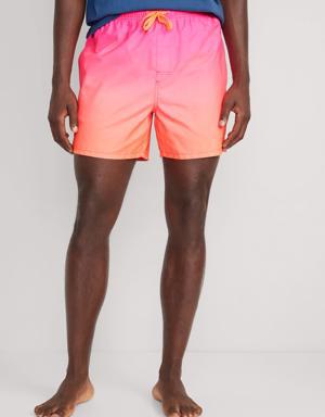 Old Navy Printed Swim Trunks for Men -- 5-inch inseam pink
