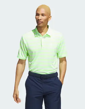 Two-Color Striped Golf Polo Shirt