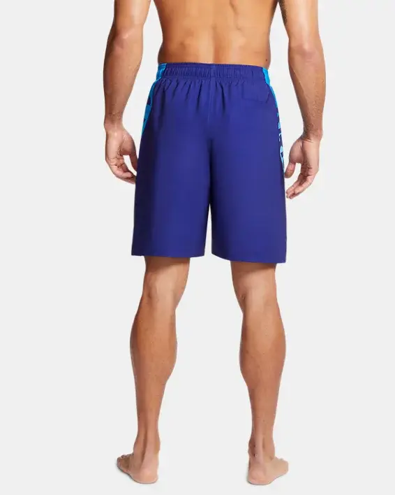 Under Armour Men's UA Point Breeze Logo Swim Volley Shorts. 2