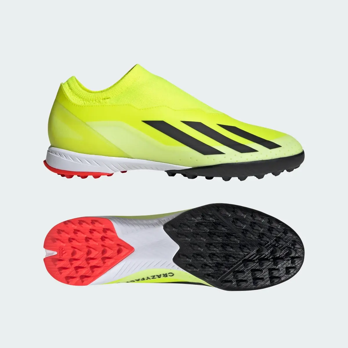 Adidas Zapatilla de fútbol X Crazyfast League Laceless moqueta. 1