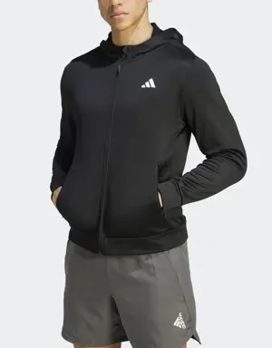 Adidas Train Essentials Seasonal Training Full-Zip Hoodie