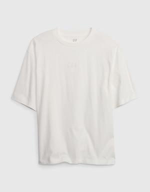 Gap Heavyweight Relaxed Gap Logo T-Shirt white