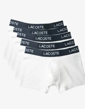 Lacoste Men's 5-Pack Stretch Cotton Trunks - 5H5203-51-XB4