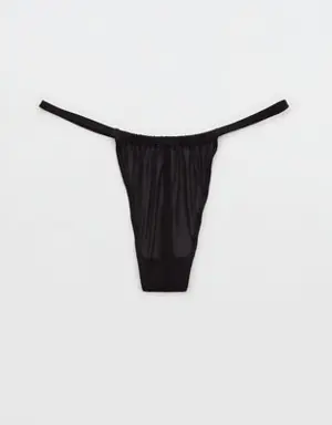 Mesh Ruched String Thong Underwear